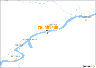 map of Chuguyeva