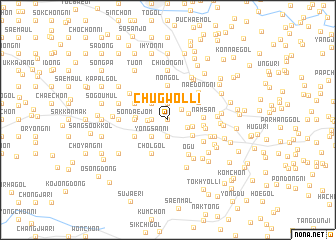 map of Chugwŏl-li