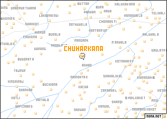 map of Chūhar Kāna