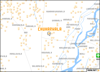 map of Chuharwāla