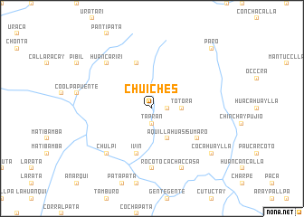 map of Chuiches