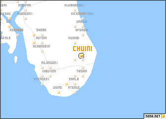 map of Chuini