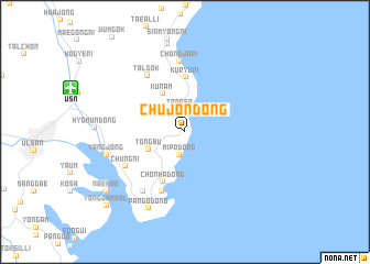 map of Chujŏn-dong