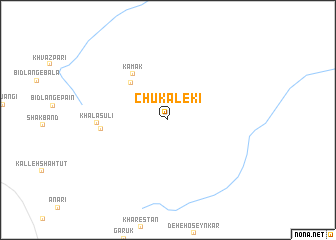 map of Chūkālekī