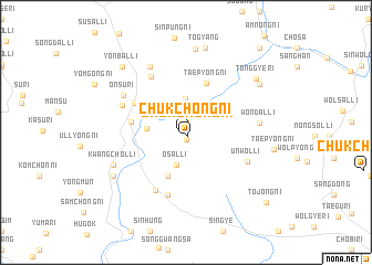 map of Chukchŏng-ni