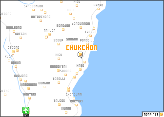 map of Chukchŏn