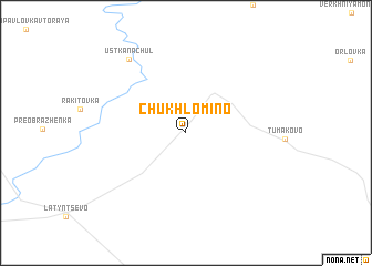 map of Chukhlomino