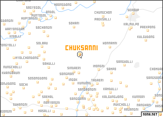 map of Chuksan-ni