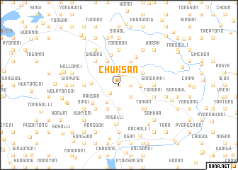 map of Chuksan