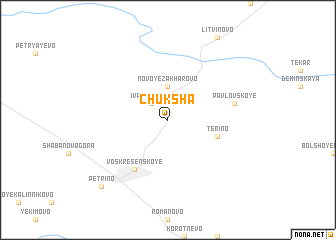 map of Chuksha