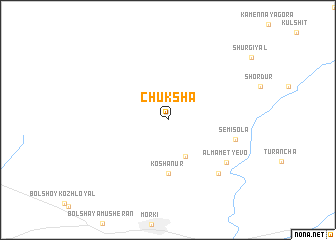 map of Chuksha