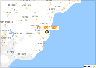 map of Chŭksŏng-ni