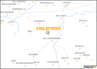 map of Chulafinnee