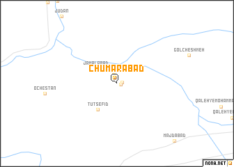 map of Chumārābād