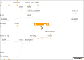 map of Chumayel