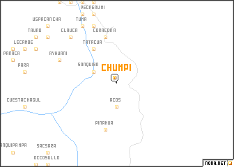 map of Chumpi