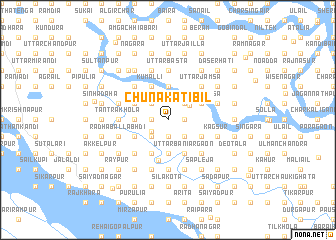 map of Chunākāti Bil