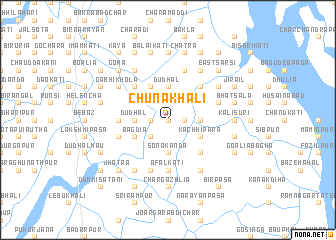 map of Chunākhāli