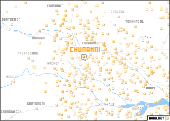 map of Chunam-ni
