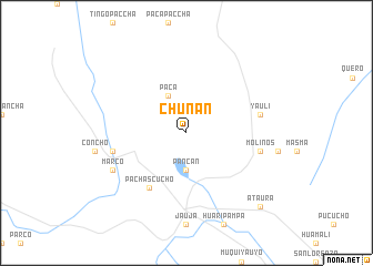 map of Chunán