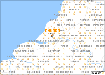 map of Chu-nan