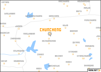 map of Chuncheng