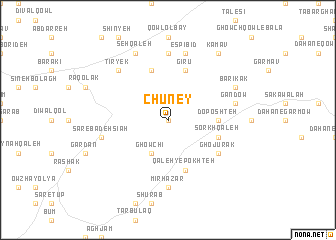 map of Chūney