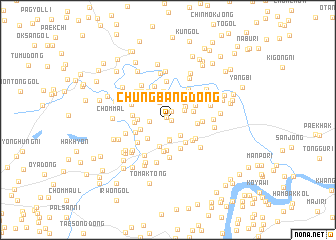 map of Chungbang-dong