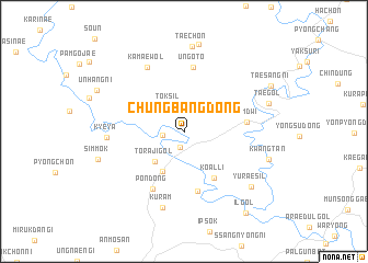 map of Chungbang-dong