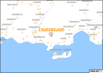 map of Chungboju-ri