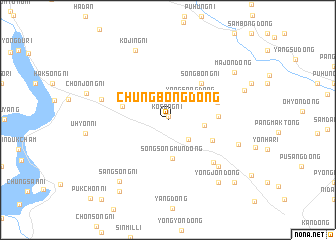 map of Chŭngbong-dong