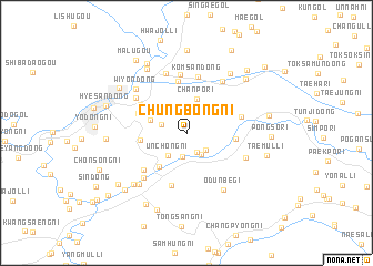 map of Chungbong-ni