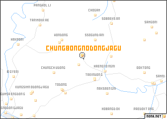 map of Chungbong-nodongjagu