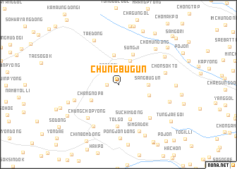 map of Chungbugŭn