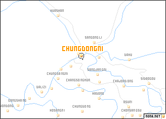 map of Chungdŏng-ni