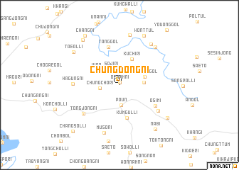 map of Chungdong-ni
