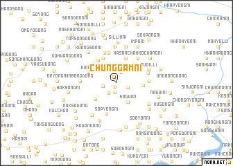 map of Chunggam-ni