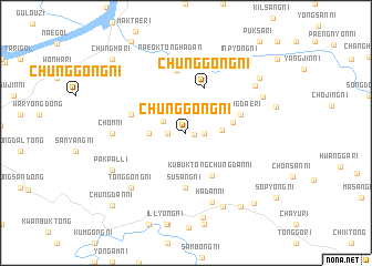 map of Chunggong-ni