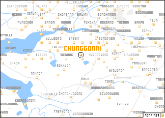 map of Chunggŏn-ni