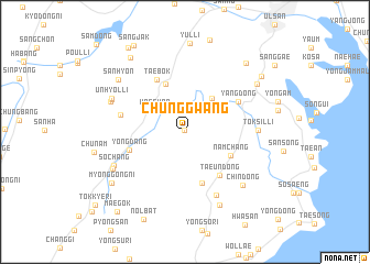 map of Chunggwang