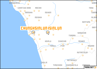 map of Chung-hsin-lun