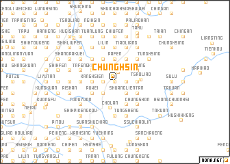 map of Chung-hsin