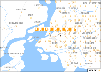 map of Chunghŭng-dong