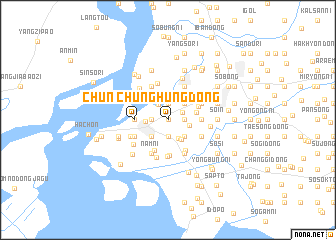 map of Chunghŭng-dong