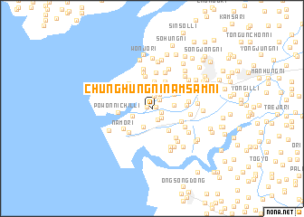 map of Chunghŭngninamsam-ni