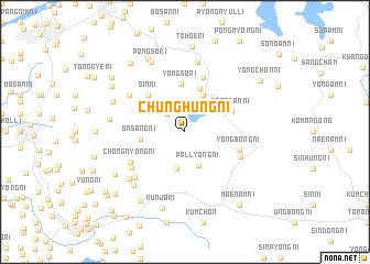 map of Chunghŭng-ni