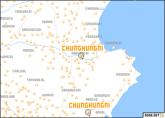 map of Chunghŭng-ni