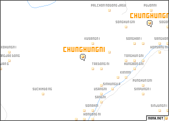 map of Chunghŭng-ni