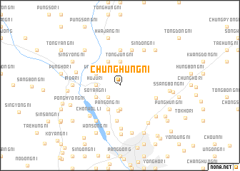 map of Chunghŭng-ni