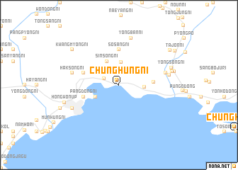 map of Chunghŭng-ni